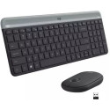 Wireless Keyboard & Mouse Logitech MK470, Ultra-thin, Compact, Quiet typing, US Layout, Graphite