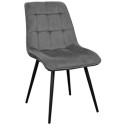 Scaun Capella~Dark Grey HLR21+Black Legs