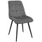 Scaun Capella~Dark Grey HLR21+Black Legs