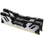 48GB (Kit of 2*24GB) DDR5-6400  Kingston FURY® Renegade Silver DDR5, PC51200, CL32, 1.4V, 1Rx8, Auto-overclocking, Symmetric SILVER Large heat spreader, Intel XMP 3.0 Ready  (Extreme Memory Profiles)