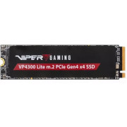 M.2 NVMe SSD 1.0TB VIPER (by Patriot) VP4300 LITE, ultra-thin heatspreader, Interface: PCIe4.0 x4 / NVMe 2.0, M2 Type 2280 form factor, Seq Read 7400 MB/s, Write 6400 MB/s, Random Read 1000K IOPS, Write 700K IOPS, HMB, Thermal Throttling, PS5 Compatible, 