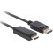 Cable DP M to HDMI M 1m LANBERG CA-DPHD-11CC-0010-BK