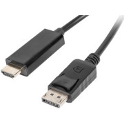 Cable DP M to HDMI M  1.8m  LANBERG CA-DPHD-11CC-0018-BK