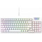 Gaming Keyboard Havit KB885L, Mechanical, Red SW, Hot Swap,RGB, 95 Keys, RU Layout, 1.8m, USB, White