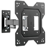 Wall Mount KIVI MOTION-221 Black 23" - 43" Full Motion, max.30kg, VESA mm: up to 200x200mm