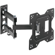 Wall Mount KIVI MOTION-223  Black 23" - 43" Long Full Motion, max.30kg, VESA mm: up to 200x200mm
