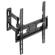 Wall Mount KIVI MOTION-443A Black 32" - 55" Full Motion, max.35kg, VESA mm: up to 400x400mm
