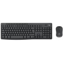 Wireless Keyboard & Mouse Logitech MK370, Multimedia, Silent, Spill-resistant, 2xAAA/1xAA, EN, Black