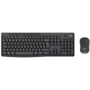Wireless Keyboard & Mouse Logitech MK370, Multimedia, Silent, Spill-resistant, 2xAAA/1xAA, EN, Black