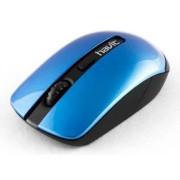 Wireless Mouse Havit HV-MS989GT, 800-1600dpi, 4 buttons, Ambidextrous, 1xAA, 2.4Ghz, Black/Blue