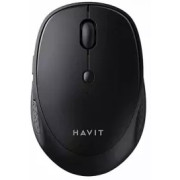 Wireless Mouse Havit MS76GT plus, 1000-1600dpi, 6 buttons, Ambidextrous, 1xAA, 2.4Ghz, Grey/Black