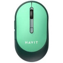 Wireless Mouse Havit MS78GT, 1200-3200dpi, 6 buttons, Ambidextrous, 1xAA, 2.4Ghz, Green