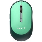 Wireless Mouse Havit MS78GT, 1200-3200dpi, 6 buttons, Ambidextrous, 1xAA, 2.4Ghz, Green