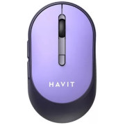 Wireless Mouse Havit MS78GT, 1200-3200dpi, 6 buttons, Ambidextrous, 1xAA, 2.4Ghz, Purple