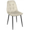 Scaun M-01-3 (Hlr-14) Catifea Grey/Beige+Black Legs Scaun