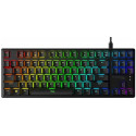 HYPERX Alloy Origins PBT Mechanical Gaming Keyboard (US Layout), HyperX Red - Linear key switch, High-quality, Durable PBT keycaps, Backlight (RGB), 100% anti-ghosting, Key rollover: 6-key / N-key modes, Ultra-portable design, Solid-steel frame, USB