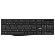 Wireless Keyboard Genius KB-7200, 12 Fn Keys, Chocolate keys, Battery indicator, 2xAAA, 2.4 GHz, EN/RU, Black