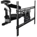 TV-Wall Mount for 32-75"- Gembird WM-75ST-01, Full motion double arm, max.45 kg, Wall distance 49 - 491mm, max. VESA 600 x 400, Black