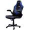 Trust Gaming Chair GXT 703B RIYE - Black/Blue, PU leather and breathable fabric, adjustable gaming chair with a strong frame, flip-up armrests, Class 4 gas lift, up to 140kg