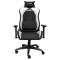 Trust Gaming Chair GXT 714W Ruya - Black/White, PU leather, 3D armrests, Class 4 gas lift, 90°-180° adjustable backrest, Strong and robust metal base frame, Including removable and adjustable lumbar and neck cushion, Durable double wheels, up to 195 cm, u