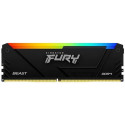 32GB DDR4-3200  Kingston FURY® Beast DDR4 RGB, PC24000, CL16, 2Rx8, 1.35V, Auto-overclocking, Asymmetric BLACK low-profile heat spreader, Dynamic RGB effects featuring Kingston FURY Infrared Sync technology, Intel XMP Ready  (Extreme Memory Profiles)