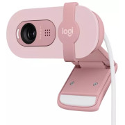 Camera Logitech BRIO 100, 1080p/30fps, FoV 58°, 2MP, Fixed Focus, Shutter, 1.5m, Rose