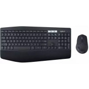 Wireless Keyboard & Mouse Logitech MK850, Curved keyframe, Quiet typing, Concave keys, Palm rest, 1000dpi, 8 buttons, 2xAA/1xAA, 2.4Ghz+BT, EN, Black