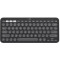 Wireless Keyboard Logitech Pebble Keys 2 K380S, Compact, Low-profile, Fn keys, Multi-Device, Quiet Typing, 2xAAA, BT/2.4Ghz, EN, Graphite