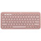 Wireless Keyboard Logitech Pebble Keys 2 K380S, Compact, Low-profile, Fn keys, Multi-Device, Quiet Typing, 2xAAA, BT/2.4Ghz, EN, Rose