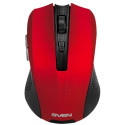 Mouse SVEN RX-350W, Optical, 600-1400 dpi, 6 buttons Red