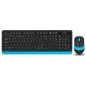 Wireless Keyboard & Mouse A4Tech FG1010 Black/Blue