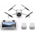 (949417) DJI Mini 3 - Portable Drone, DJI RC-N1, 12MP photo, 4K 30fps/FHD 60fps camera with gimbal, max. 4000m height / 57.6kmph speed, max. flight time 38min, Battery 2453 mAh, 248g