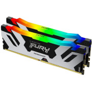 32GB DDR5-6000MHz  Kingston FURY Renegade RGB (Kit of 2x16GB) (KF560C32RSAK2-32), CL32-38, 1.35V, Silver/Black