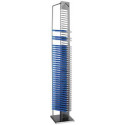 Hama DVD Tower "SoundClub", 48 pcs, silver, 51245
