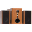 Speakers Dialog W-3000, 2.1 cherry, 70W (30W subwoofer, 20W+20W 2xsatellites)