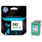 HP №343 Color Ink Cartridge (7ml), 260 pages at 15% coverage, Malaysia.