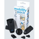 Mobility pack, interchargeable clip accessories for iPod cases