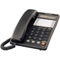 Panasonic KX-TS2365RUB Телефон (12-зн. ЖК-дисплей, SP-Phone, авто набор на 28 абонентов, автодозвон, время разговора, tone/pulse, pause, mute)