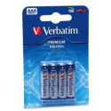 Verbatim AAA Alkaline Battery 4 Pack, 49920
