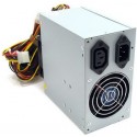 PSU Gembird 650W, 2x Fan, Low Noise, 20+4 pin, SATA, ATX, CE
