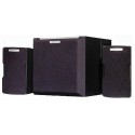 Speakers Edifier X400, 2.1, 24W (12W + 2x6W) RMS, wooden, black