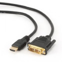Gembird 5m HDMI/DVI Male-Male cable with gold-plated connectors