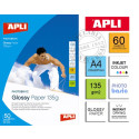 A4 Glossy High Bright Ink, 135g, 60L (лист), APLI