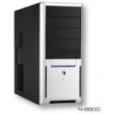 Case ATX MIDI TOWER Dominator N-880D Black-Silver, PSU Real 400W/v.2.2/12CM FAN/Full Safety/20+4PIN/2xSATA/CE/TC/RoHS, USB2.0, HD Audio, Dim.: 445x180x410mm