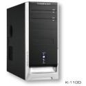 Case ATX MIDI TOWER Legenda K-110A Black Black, PSU Real 400W/v.2.2/12CM FAN/Full Safety/20+4PIN/2xSATA/CE/TC/RoHS, USB2.0, HD Audio, Dim.: 480x185x411mm