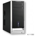 Case ATX MIDI TOWER Legenda K-110A Black Black, w/o PSU, USB2.0, HD Audio , Dim.: 480x185x411mm