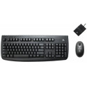 Logitech Cordless Desktop Deluxe 660 Set, Black, USB