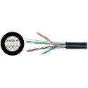 Cable  UTP  Cat.5E, 305m, CCA,24awg 4X2X1/0.50, solid gray, APC Electronic