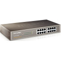 16-port 10/100Mbps Desktop Switch  TP-LINK " TL-SF1016DS", 13-inch rack-mountable steel case