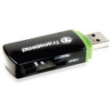 Transcend RDP5 USB Card Reader, SDHC, MMC, MicroSDHC, M2, Black